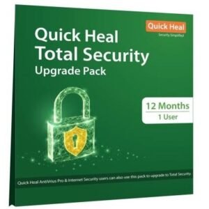 Renewal Quick Heal Total Security 1 User 1 Year(Instant Key)