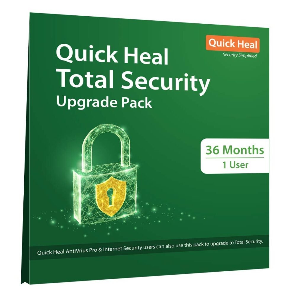 Renewal Quick Heal 1 User 3 Year. Get 360° Protection 25% off