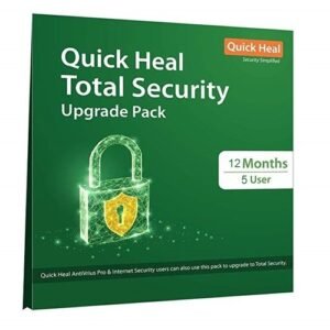 Renewal Pack Quick Heal Total Security 5 User 1 Years (Instant Delivery) (Existing 5 User Subscription Required)
