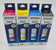 Epson 003 65ml Ink Bottle (Magenta, Yellow, Cyan, Black) ;Compatible with :L3110 /L3101/ L3150 / L4150 / L4160 / L6160 / L6170 / L6190 Printer Models