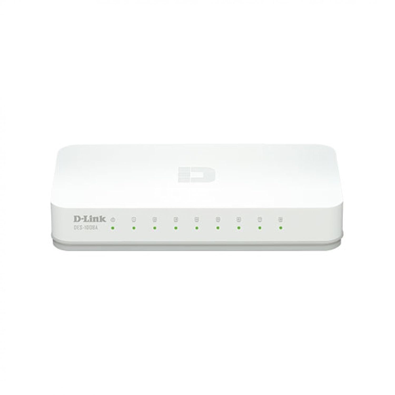 D‑LINK DES‑1008C 8‑Port 10/100 Desktop Switch (White)
